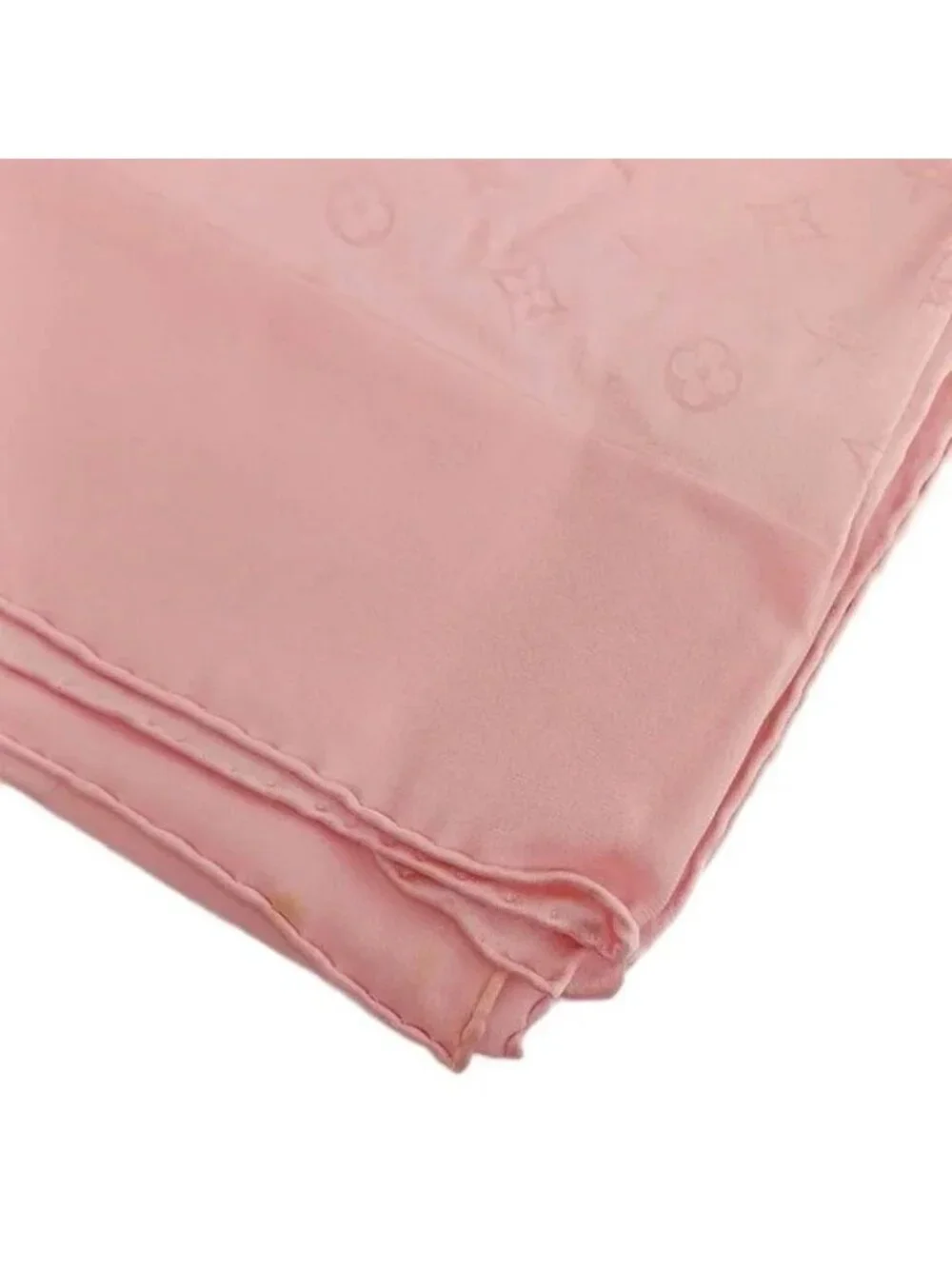 Louis Vuitton Scarf Large Silk Monogram All Over Print Logo Pink